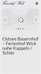 Mobile Screenshot of ferienhof-wick.de