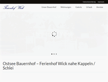 Tablet Screenshot of ferienhof-wick.de